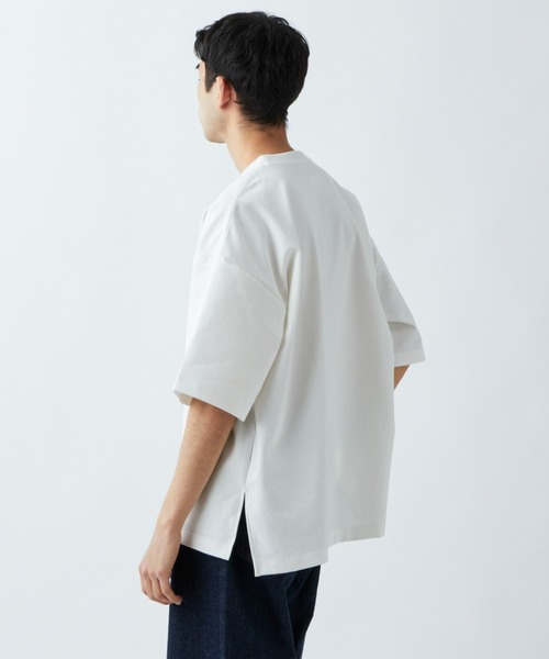 CIAOPANIC TYPY(チャオパニックティピー)の「【WEB限定】ポンチハイカウントサイドスリットビッグシルエットTee(Tシャツ/カットソー・メンズ・ホワイト/ライトグレー/ブラック/ブルー/グリーン系その他/ロイヤルブルー/ベージュ/チャコールグレー・MEDIUM/LARGE/X-LARGE)」の11枚目の写真