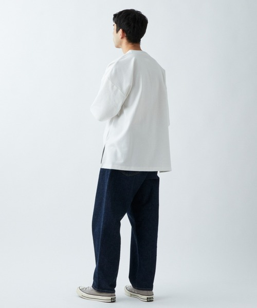 CIAOPANIC TYPY(チャオパニックティピー)の「【WEB限定】ポンチハイカウントサイドスリットビッグシルエットTee(Tシャツ/カットソー・メンズ・ホワイト/ライトグレー/ブラック/ブルー/グリーン系その他/ロイヤルブルー/ベージュ/チャコールグレー・MEDIUM/LARGE/X-LARGE)」の17枚目の写真