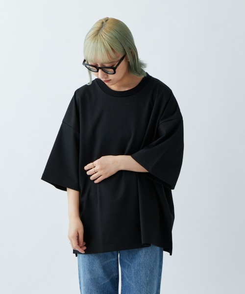 CIAOPANIC TYPY(チャオパニックティピー)の「【WEB限定】ポンチハイカウントサイドスリットビッグシルエットTee(Tシャツ/カットソー・メンズ・ホワイト/ライトグレー/ブラック/ブルー/グリーン系その他/ロイヤルブルー/ベージュ/チャコールグレー・MEDIUM/LARGE/X-LARGE)」の19枚目の写真