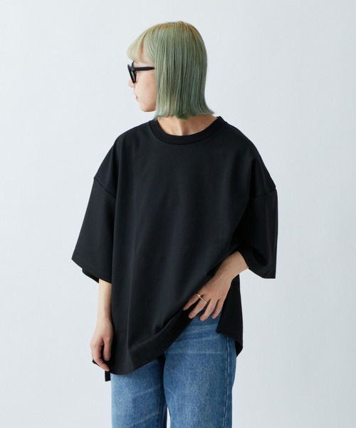 CIAOPANIC TYPY(チャオパニックティピー)の「【WEB限定】ポンチハイカウントサイドスリットビッグシルエットTee(Tシャツ/カットソー・メンズ・ホワイト/ライトグレー/ブラック/ブルー/グリーン系その他/ロイヤルブルー/ベージュ/チャコールグレー・MEDIUM/LARGE/X-LARGE)」の18枚目の写真