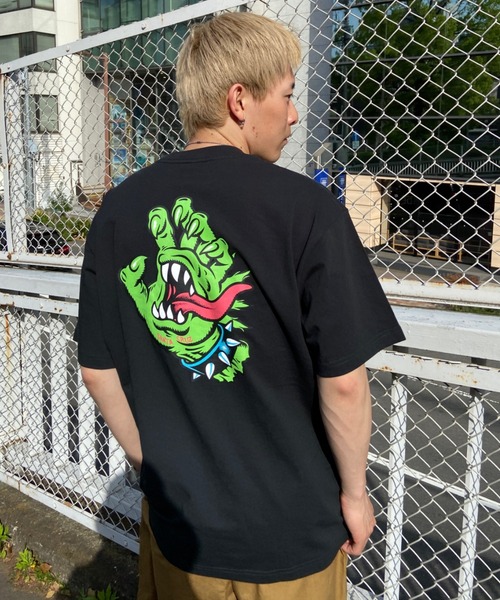 SANTA CRUZ(サンタクルーズ)の「【ムラサキスポーツ別注】SANTACRUZ/サンタクルーズ バックプリント クルーネックTシャツ/スクリ―ミングハンド 半袖Tシャツ MEEK OG SLASHER HAND S/S TEE 502232402(Tシャツ/カットソー・メンズ・ブラック/ホワイト/オレンジ・L/XL/M)」の20枚目の写真