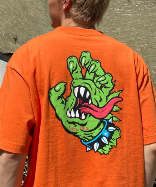 SANTA CRUZ(サンタクルーズ)の「【ムラサキスポーツ別注】SANTACRUZ/サンタクルーズ バックプリント クルーネックTシャツ/スクリ―ミングハンド 半袖Tシャツ MEEK OG SLASHER HAND S/S TEE 502232402(Tシャツ/カットソー・メンズ・ブラック/ホワイト/オレンジ・L/XL/M)」の13枚目の写真