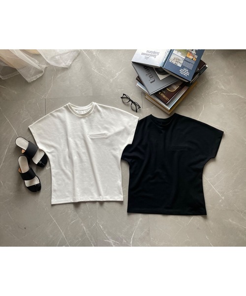 OWLLIDA apartment.(オルリダアパートメント)の「シンプルTシャツ(Tシャツ/カットソー・レディース・ホワイト/ブラック・FREE)」の15枚目の写真