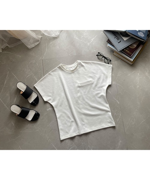 OWLLIDA apartment.(オルリダアパートメント)の「シンプルTシャツ(Tシャツ/カットソー・レディース・ホワイト/ブラック・FREE)」の18枚目の写真