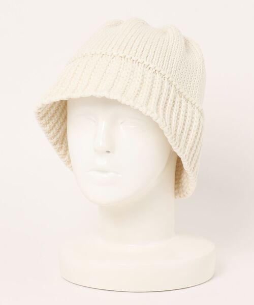 無（ム）の「BELL KNIT HAT【ベルニットハット】（ハット・レディース・ブラック/アイボリー・FREE）」の10枚目の写真