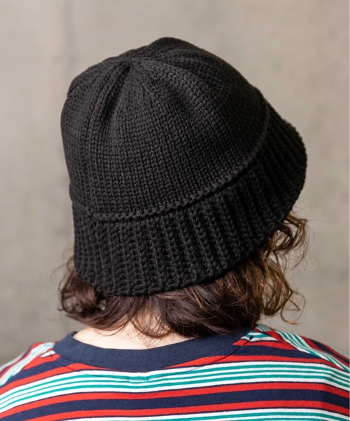 無（ム）の「BELL KNIT HAT【ベルニットハット】（ハット・レディース・ブラック/アイボリー・FREE）」の5枚目の写真