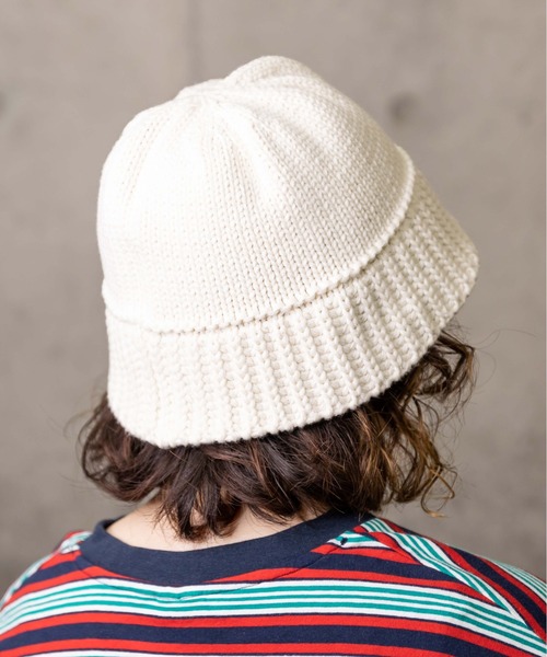 無（ム）の「BELL KNIT HAT【ベルニットハット】（ハット・レディース・ブラック/アイボリー・FREE）」の8枚目の写真