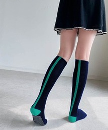 Dalfwin（ダールフィン）の「韓国ゴルフウエア バックラインハイソックス（ソックス/靴下）」