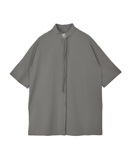 完売商品　MEDI BACK SLIT OVER SHIRT　AMERI グレー Ameri（アメリ）の「MEDI BACK SLIT OVER SHIRT（シャツ