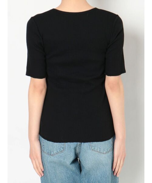 Ungrid（アングリッド）の「オーガニックコットンテレコハーフスリーブカーデ（カーディガン/ボレロ・レディース・ピンク/アイボリー/ブラック・FREE）」の15枚目の写真