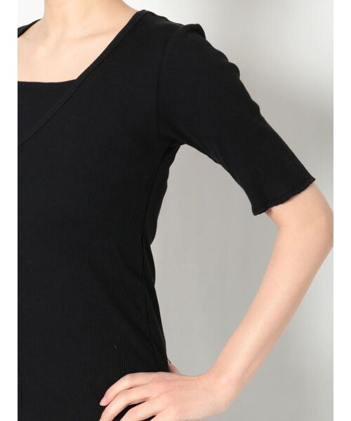 Ungrid（アングリッド）の「オーガニックコットンテレコハーフスリーブカーデ（カーディガン/ボレロ・レディース・ピンク/アイボリー/ブラック・FREE）」の17枚目の写真