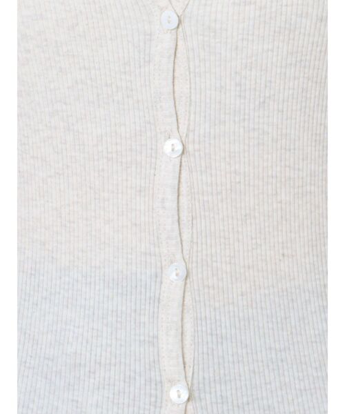 Ungrid（アングリッド）の「オーガニックコットンテレコハーフスリーブカーデ（カーディガン/ボレロ・レディース・ピンク/アイボリー/ブラック・FREE）」の20枚目の写真