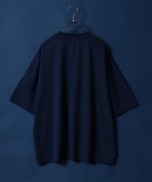ANPAS(アンパス)の「Cool & Dry Amunzen Dolman Sleeve T-Shirt/接触冷感 吸水速乾 梨地 ドルマンスリーブ ビッグシルエット Tシャツ(Tシャツ/カットソー・メンズ・ブルー/グリーン/ホワイト/ブラック・LL/L/M)」の8枚目の写真
