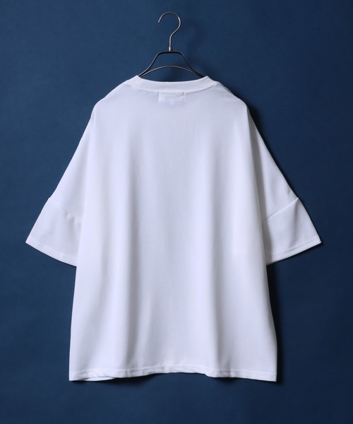 ANPAS(アンパス)の「Cool & Dry Amunzen Dolman Sleeve T-Shirt/接触冷感 吸水速乾 梨地 ドルマンスリーブ ビッグシルエット Tシャツ(Tシャツ/カットソー・メンズ・ブルー/グリーン/ホワイト/ブラック・LL/L/M)」の5枚目の写真