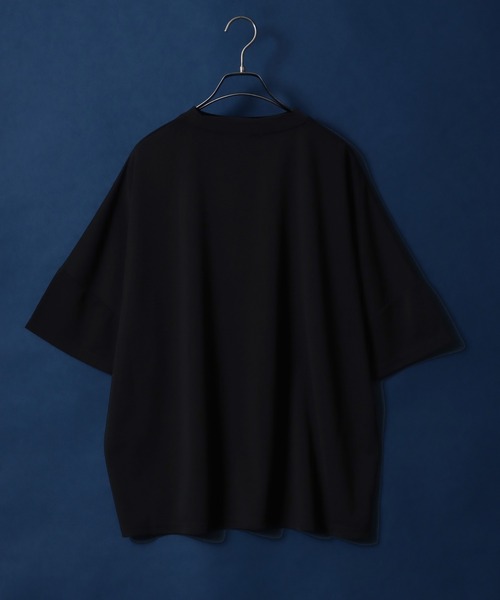 ANPAS(アンパス)の「Cool & Dry Amunzen Dolman Sleeve T-Shirt/接触冷感 吸水速乾 梨地 ドルマンスリーブ ビッグシルエット Tシャツ(Tシャツ/カットソー・メンズ・ブルー/グリーン/ホワイト/ブラック・LL/L/M)」の6枚目の写真