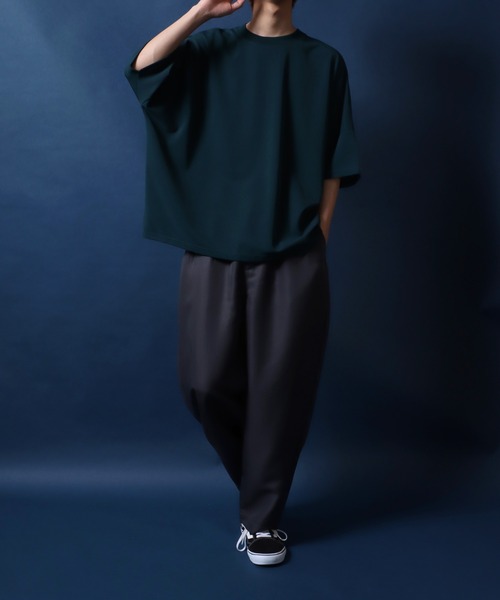ANPAS(アンパス)の「Cool & Dry Amunzen Dolman Sleeve T-Shirt/接触冷感 吸水速乾 梨地 ドルマンスリーブ ビッグシルエット Tシャツ(Tシャツ/カットソー・メンズ・ブルー/グリーン/ホワイト/ブラック・LL/L/M)」の22枚目の写真