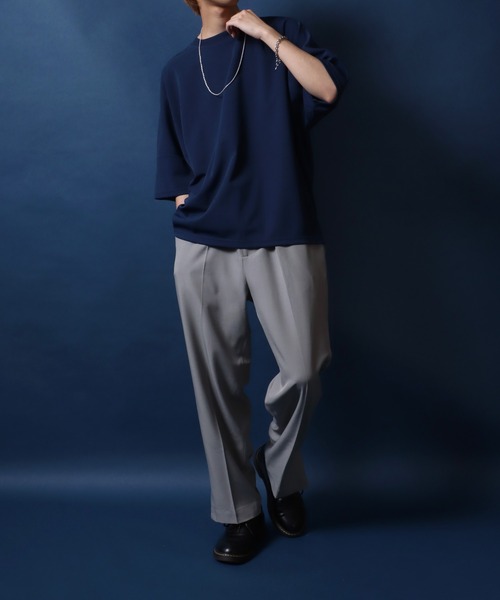 ANPAS(アンパス)の「Cool & Dry Amunzen Dolman Sleeve T-Shirt/接触冷感 吸水速乾 梨地 ドルマンスリーブ ビッグシルエット Tシャツ(Tシャツ/カットソー・メンズ・ブルー/グリーン/ホワイト/ブラック・LL/L/M)」の20枚目の写真