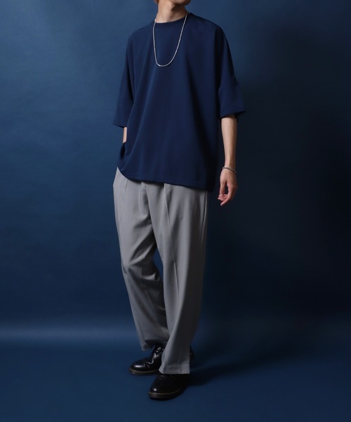 ANPAS(アンパス)の「Cool & Dry Amunzen Dolman Sleeve T-Shirt/接触冷感 吸水速乾 梨地 ドルマンスリーブ ビッグシルエット Tシャツ(Tシャツ/カットソー・メンズ・ブルー/グリーン/ホワイト/ブラック・LL/L/M)」の21枚目の写真