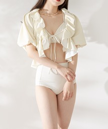 Chico（チコ）の「【水着】カーデ三角ビキニSET（水着・レディース）」