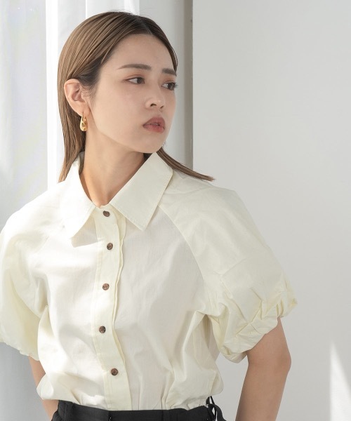 Amiur（エミレ）の「puff sleeve shirt blouse（シャツ/ブラウス・レディース・ホワイト/クリーム・FREE）」の8枚目の写真