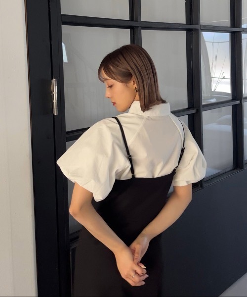 Amiur（エミレ）の「puff sleeve shirt blouse（シャツ/ブラウス・レディース・ホワイト/クリーム・FREE）」の10枚目の写真