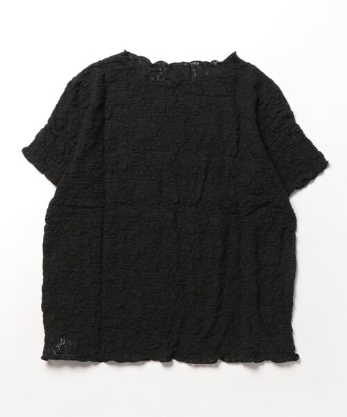 flower(フラワー)の「ハーフシャビーレーストップ2(Tシャツ/カットソー・レディース・アイボリー/ブラック・FREE)」の3枚目の写真