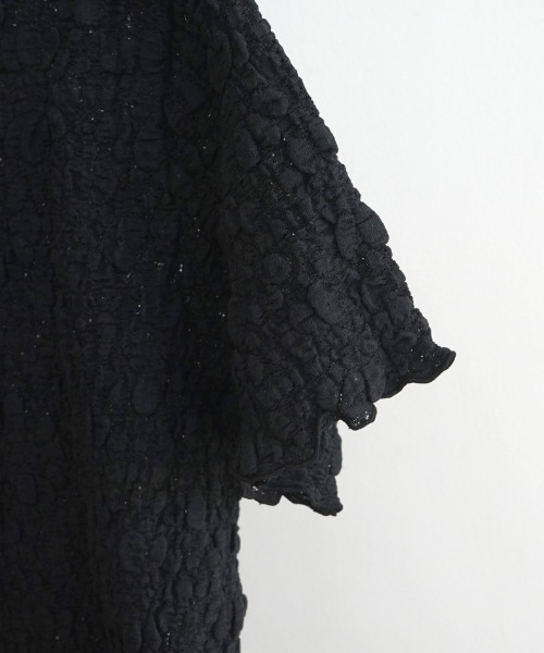 flower(フラワー)の「ハーフシャビーレーストップ2(Tシャツ/カットソー・レディース・アイボリー/ブラック・FREE)」の8枚目の写真