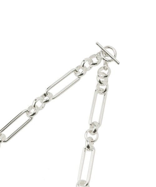 ADAM ET ROPE'（アダムエロペ）の「【LES BIJOUX】MIXチェーンネックレス（ネックレス・レディース・シルバー/ゴールド・FREE）」の4枚目の写真