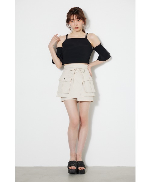 tシャツ コンパクトクロップドビスチェ レディース セール】コンパクトクロップドビスチェ（Tシャツ/カットソー