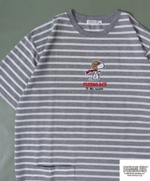 PEANUTS（ピーナッツ）の「PEANUTS スヌーピー ボーダー ワンピース（ルームワンピース）」