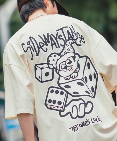 SIDEWAY STANCE(サイドウェイスタンス)の「【SIDEWAY STANCE】オリジナル グラフィック プリント ピグメント加工 半袖Tシャツ(Tシャツ/カットソー・メンズ・ホワイト系その他/ホワイト/オレンジ/ブラック系その他/ネイビー/ブラック/カーキ/ミント/ピンク/ブラック系その他2/ブルー/ホワイト系その他2・LARGE/X-LARGE/MEDIUM)」の4枚目の写真