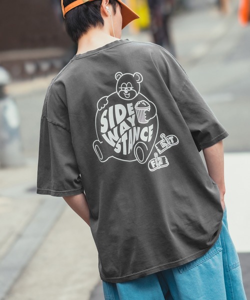 SIDEWAY STANCE(サイドウェイスタンス)の「【SIDEWAY STANCE】オリジナル グラフィック プリント ピグメント加工 半袖Tシャツ(Tシャツ/カットソー・メンズ・ホワイト系その他/ホワイト/オレンジ/ブラック系その他/ネイビー/ブラック/カーキ/ミント/ピンク/ブラック系その他2/ブルー/ホワイト系その他2・LARGE/X-LARGE/MEDIUM)」の20枚目の写真