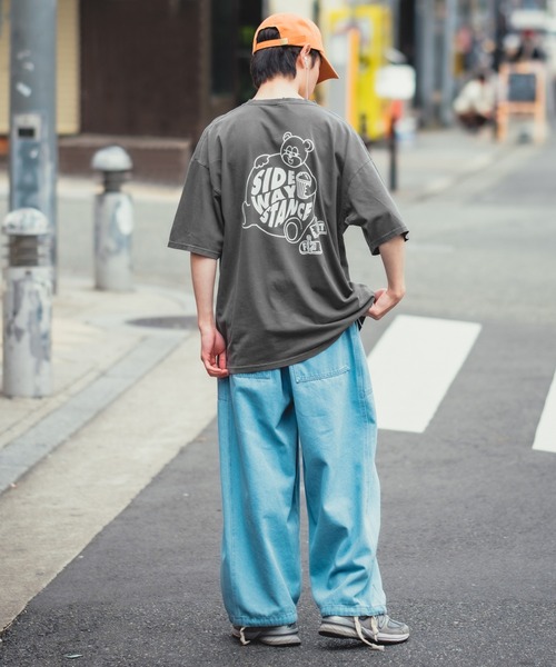 SIDEWAY STANCE(サイドウェイスタンス)の「【SIDEWAY STANCE】オリジナル グラフィック プリント ピグメント加工 半袖Tシャツ(Tシャツ/カットソー・メンズ・ホワイト系その他/ホワイト/オレンジ/ブラック系その他/ネイビー/ブラック/カーキ/ミント/ピンク/ブラック系その他2/ブルー/ホワイト系その他2・LARGE/X-LARGE/MEDIUM)」の21枚目の写真