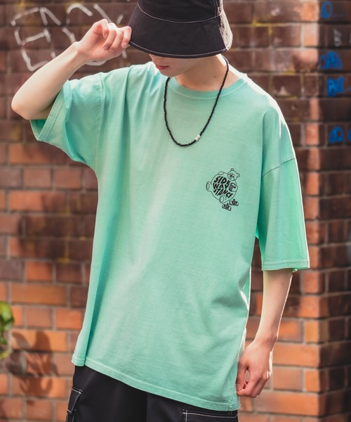 SIDEWAY STANCE(サイドウェイスタンス)の「【SIDEWAY STANCE】オリジナル グラフィック プリント ピグメント加工 半袖Tシャツ(Tシャツ/カットソー・メンズ・ホワイト系その他/ホワイト/オレンジ/ブラック系その他/ネイビー/ブラック/カーキ/ミント/ピンク/ブラック系その他2/ブルー/ホワイト系その他2・LARGE/X-LARGE/MEDIUM)」の22枚目の写真