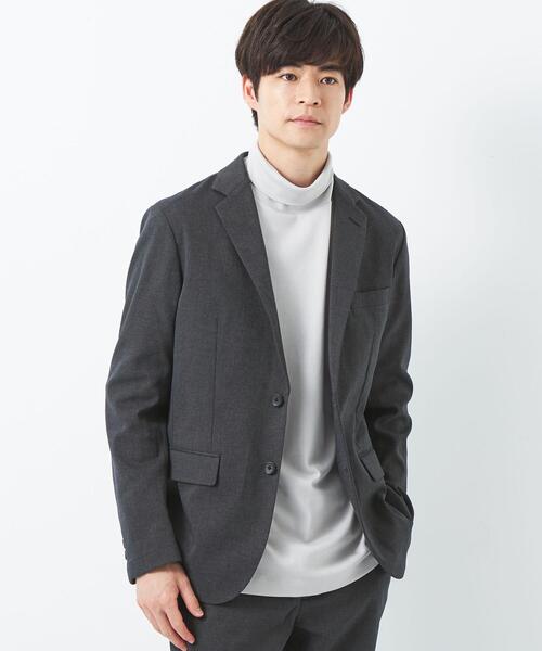 green label relaxing（グリーンレーベルリラクシング）の「フルフラン ナロー ジャケット -ウォッシャブル・ストレッチ・防シワ-（テーラードジャケット・メンズ・ネイビー/オリーブ/ブラック/ダークグレー・XS/S/M/L/XL）」の6枚目の写真