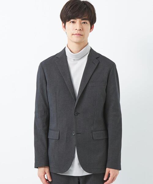 green label relaxing（グリーンレーベルリラクシング）の「フルフラン ナロー ジャケット -ウォッシャブル・ストレッチ・防シワ-（テーラードジャケット・メンズ・ネイビー/オリーブ/ブラック/ダークグレー・XS/S/M/L/XL）」の7枚目の写真