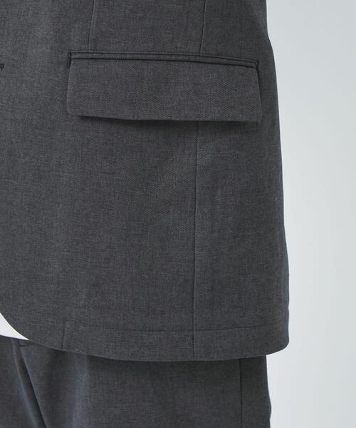 green label relaxing（グリーンレーベルリラクシング）の「フルフラン ナロー ジャケット -ウォッシャブル・ストレッチ・防シワ-（テーラードジャケット・メンズ・ネイビー/オリーブ/ブラック/ダークグレー・XS/S/M/L/XL）」の12枚目の写真