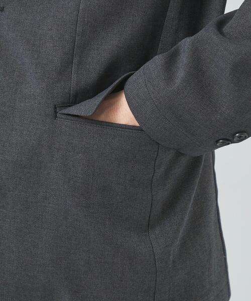 green label relaxing（グリーンレーベルリラクシング）の「フルフラン ナロー ジャケット -ウォッシャブル・ストレッチ・防シワ-（テーラードジャケット・メンズ・ネイビー/オリーブ/ブラック/ダークグレー・XS/S/M/L/XL）」の13枚目の写真