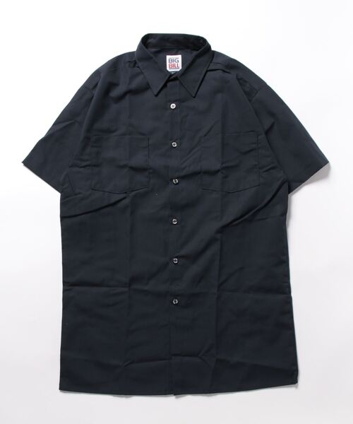 BIG BILL(ビッグビル)の「【BIG BILL】(UN)POPLIN S/S INDUSTRIAL WORK SHIRT(シャツ/ブラウス・メンズ・ミント/サックスブルー/グレー/ネイビー/タン/レッド・MEDIUM/LARGE)」の4枚目の写真