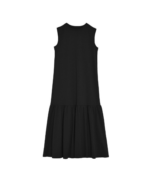 セール】[低身長/高身長サイズ有]コットンノースリーブティアード