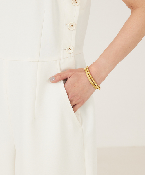 qualite（カリテ）の「ドライチノオールインワン（つなぎ/オールインワン・レディース・ブラック/アイボリー・フリー）」の11枚目の写真