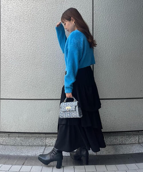 FREE'S MART(フリーズマート)の「【低身長サイズ/Sシリーズ】◇ランダムティアードスカート(スカート・レディース・ブラック/グリーン/ホワイト・X-SMALL/SMALL/MEDIUM)」の6枚目の写真