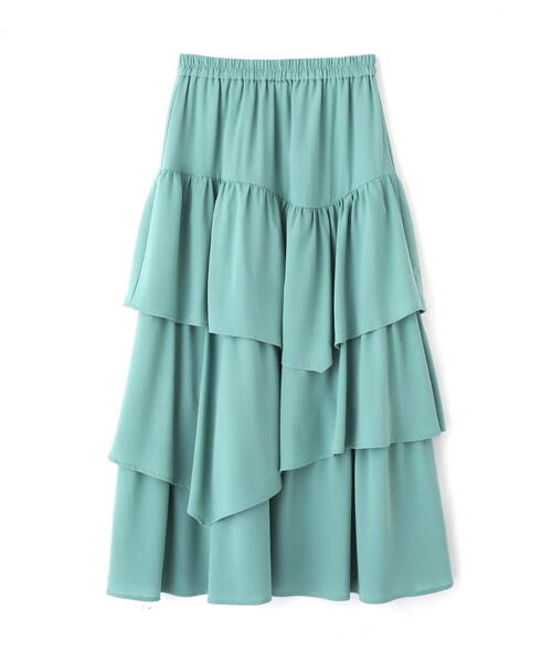 FREE'S MART(フリーズマート)の「【低身長サイズ/Sシリーズ】◇ランダムティアードスカート(スカート・レディース・ブラック/グリーン/ホワイト・X-SMALL/SMALL/MEDIUM)」の21枚目の写真