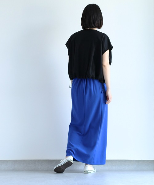 cepo（セポ）の「ドロストワークショートベスト（ベスト・レディース・オリーブ/オフホワイト/ブラック・M）」の5枚目の写真