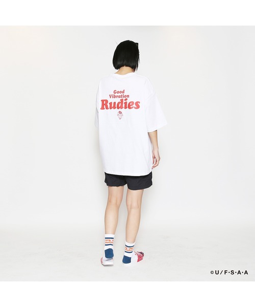 RUDIE'S(ルーディーズ)の「RUDIE'SxCRAYON SHINCHAN MOSH PKT TEE / ルーディーズ クレヨンしんちゃん モッシュ ポケット Tシャツ(Tシャツ/カットソー・メンズ・ブラック/ホワイト・S/L/XL/M)」の2枚目の写真