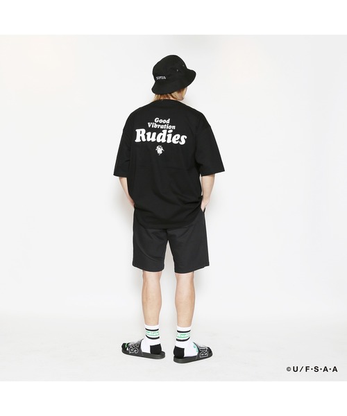 RUDIE'S(ルーディーズ)の「RUDIE'SxCRAYON SHINCHAN MOSH PKT TEE / ルーディーズ クレヨンしんちゃん モッシュ ポケット Tシャツ(Tシャツ/カットソー・メンズ・ブラック/ホワイト・S/L/XL/M)」の1枚目の写真