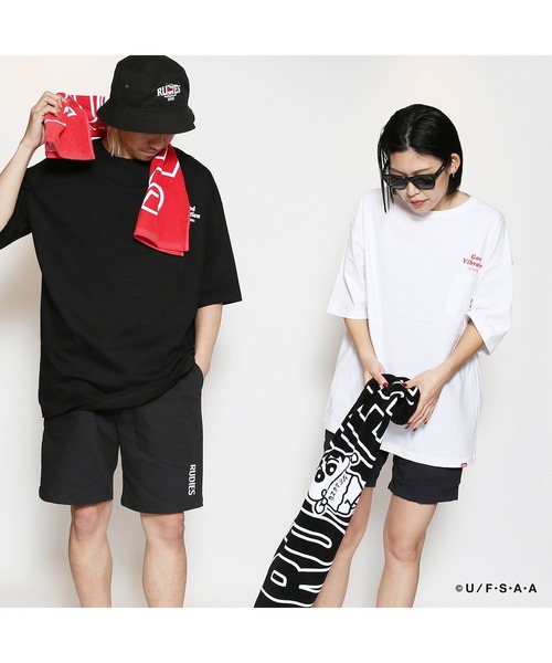 RUDIE'S(ルーディーズ)の「RUDIE'SxCRAYON SHINCHAN MOSH PKT TEE / ルーディーズ クレヨンしんちゃん モッシュ ポケット Tシャツ(Tシャツ/カットソー・メンズ・ブラック/ホワイト・S/L/XL/M)」の4枚目の写真