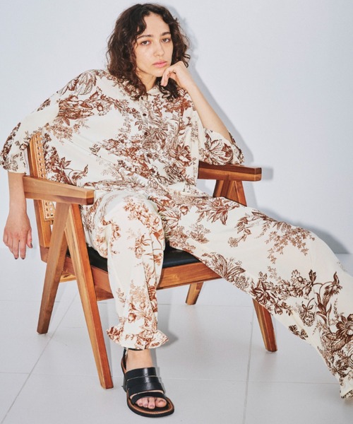 OPULENCE（オーピュレンス）の「フラワープリントイージーパンツ（その他パンツ・レディース・ブラック/ブラウン・FREE）」の20枚目の写真