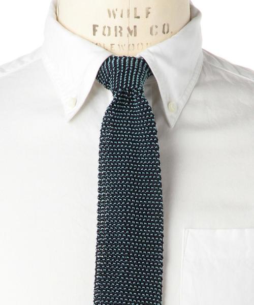 UNITED ARROWS（ユナイテッドアローズ）の「＜BOW＆ARROWS(ボウ アンド アローズ）＞ ニット タイ◆（ネクタイ・メンズ・ナチュラル/モカ/レッド/ワインレッド/オレンジ/ブラック/グレー/ダークブラウン/ケリー/ダークグリーン/コバルトブルー/ネイビー・フリー）」の8枚目の写真