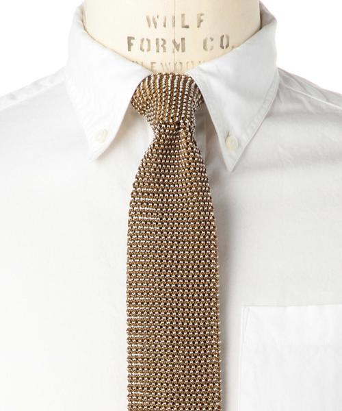 UNITED ARROWS（ユナイテッドアローズ）の「＜BOW＆ARROWS(ボウ アンド アローズ）＞ ニット タイ◆（ネクタイ・メンズ・ナチュラル/モカ/レッド/ワインレッド/オレンジ/ブラック/グレー/ダークブラウン/ケリー/ダークグリーン/コバルトブルー/ネイビー・フリー）」の12枚目の写真